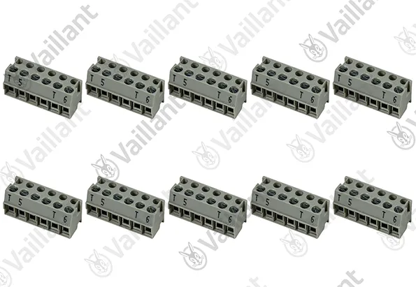 Klemmleiste, 6-polig, (x10) Vaillant-Nr. 0020162580