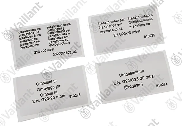 Umstellsatz, (P -> H,L) Vaillant-Nr. 0020052091