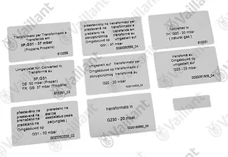 Umstellsatz, auf P-/M-/H-Gas Vaillant-Nr. 0020241657