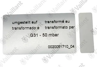 Umstellsatz, H-P (DE/AT) Vaillant-Nr. 0020253189