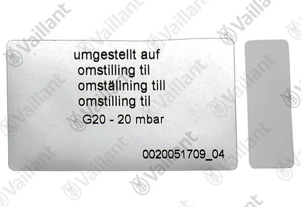 Umstellsatz, P-H (DE/AT) Vaillant-Nr. 0020253190