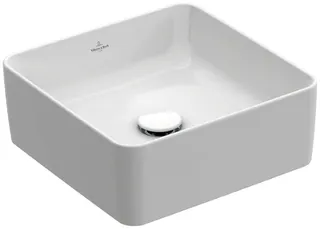 Villeroy & Boch Aufsatzwaschbecken Collaro 380x380mm Quadrat o. ÜL. Weiß Alpin CeramicPlus