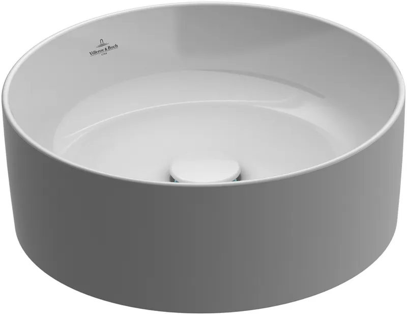 Villeroy & Boch Aufsatzwaschbecken Collaro 400x400mm Rund o. Überlauf Weiß Alpin CeramicPlus