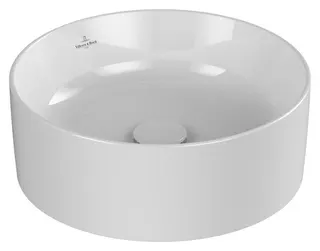 Villeroy & Boch Aufsatzwaschbecken Collaro 400x400mm Rund o. Überlauf Weiß Alpin CeramicPlus – Bild 2