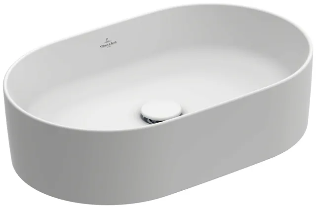 Villeroy & Boch Aufsatzwaschbecken Collaro 560x360mm Oval o. Überlauf Stone White CeramicPlus
