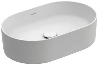 Villeroy & Boch Aufsatzwaschbecken Collaro 560x360mm Oval o. Überlauf Stone White CeramicPlus