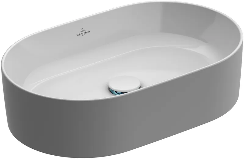 Villeroy & Boch Aufsatzwaschbecken Collaro 560x360mm Oval o. Überlauf Weiß Alpin CeramicPlus