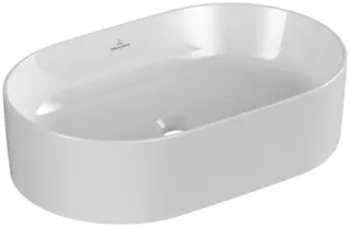 Villeroy & Boch Aufsatzwaschbecken Collaro 560x360mm Oval o. Überlauf Weiß Alpin CeramicPlus – Bild 3