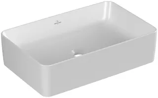 Villeroy & Boch Aufsatzwaschbecken Collaro 560x360mm Rechteck o. ÜL. Stone White CeramicPlus – Bild 3