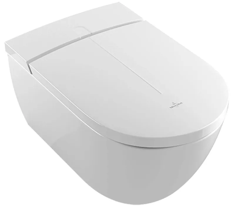 Villeroy & Boch Dusch-WC spülrandlos ViClean-I100 595 x385x400mm Oval Weiß Alpin CeramicPlus