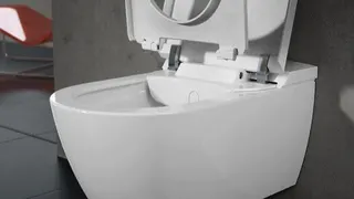 Villeroy & Boch Dusch-WC spülrandlos ViClean-I100 595 x385x400mm Oval Weiß Alpin CeramicPlus – Bild 2