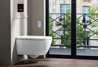 Villeroy & Boch Dusch-WC spülrandlos ViClean-I100 595 x385x400mm Oval Weiß Alpin CeramicPlus – Bild 4