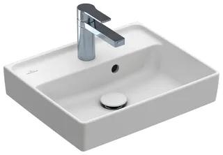 Villeroy & Boch Handwaschbecken Collaro 450x370mm re-eckig 1HL. m. ÜL. Stone White cplus – Bild 2