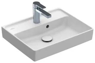 Villeroy & Boch Handwaschbecken Collaro 500x400mm re-eckig 1HL. m. ÜL. Stone White cplus – Bild 2