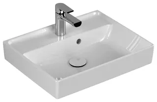 Villeroy & Boch HWB Collaro 500x400mm re-eckig 1HL. m. ÜL. Unterseite geschl. we Alpin cplus – Bild 2