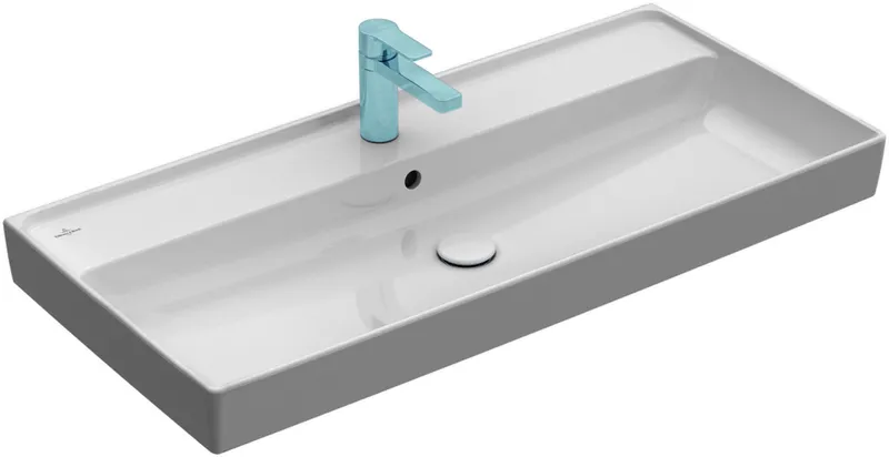 Villeroy & Boch Schrankwaschtisch Collaro 1000x470mm re-eckig 1HL. m. ÜL. Weiß Alpin cplus