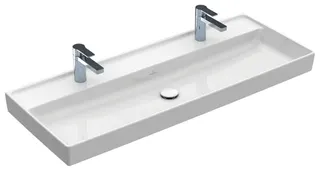 Villeroy & Boch Schrankwaschtisch Collaro 1200x470mm re-eckig 2HL. o. ÜL. Weiß Alpin cplus – Bild 2