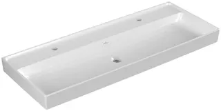 Villeroy & Boch Schrankwaschtisch Collaro 1200x470mm re-eckig 2HL. o. ÜL. Weiß Alpin cplus – Bild 3