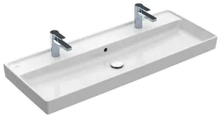 Villeroy & Boch Schrankwaschtisch Collaro 1200x470mm Rechteck 2HL. mit Überlauf Weiß Alpin – Bild 2