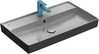 Villeroy & Boch Schrankwaschtisch Collaro 800x465mm re-eckig 1HL. m. ÜL. Stone White cplus