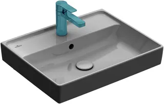 Villeroy & Boch Waschbecken Collaro 550x440mm Rechteck 1HL. mit Überlauf Weiß Alpin