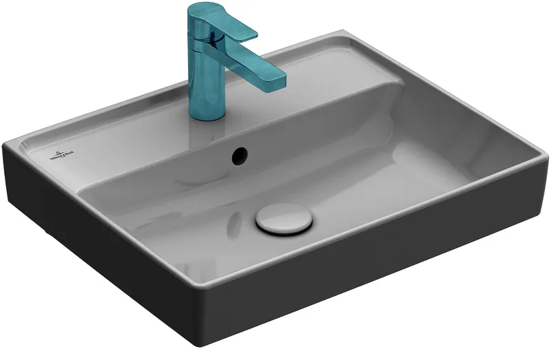 VB Waschbecken Collaro 550x440mm Rechteck o. ÜL. Weiß Alpin CeramicPlus