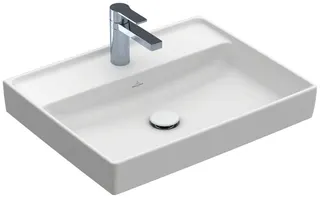 Villeroy & Boch Waschbecken Collaro 600x470mm re-eckig 1HL. o. ÜL. Stone White cplus – Bild 2