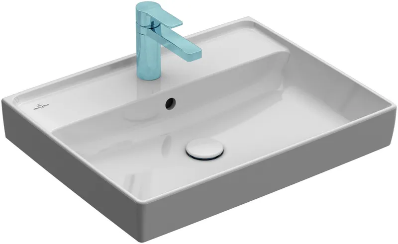 VB Waschbecken Collaro 600x470mm Rechteck o. ÜL. Weiß Alpin CeramicPlus