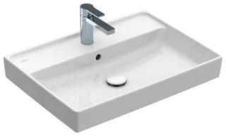 Villeroy & Boch Waschbecken Collaro 650x470mm Rechteck 1HL. mit Überlauf Weiß Alpin – Bild 2