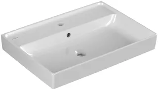 Villeroy & Boch Waschbecken Collaro 650x470mm Rechteck 1HL. mit Überlauf Weiß Alpin – Bild 3