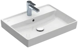 Villeroy & Boch Waschtisch Collaro 600x470mm re-eckig 1HL. m. ÜL. Unterseite geschl. we Alpin cplus – Bild 2