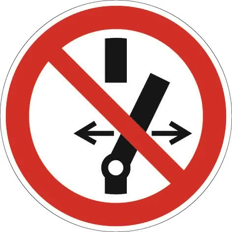 Verbotszeichen ASR A1.3/DIN EN ISO 7010 Schalten verboten Ku.