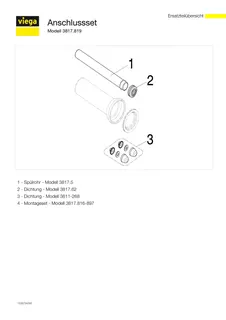 Viega Anschlussset 3817.819 in DN90 x 400mm Kunststoff schwarz – Bild 5