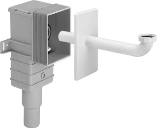 Viega Geruchverschluss 5633.2 in G1 1/4 x DN40/50 Ku weiß RAL 9010 – Bild 2