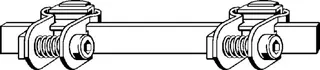 Viega Parallelverbinder 8414 in 33x30x17,5mm Stahl verzinkt – Bild 3