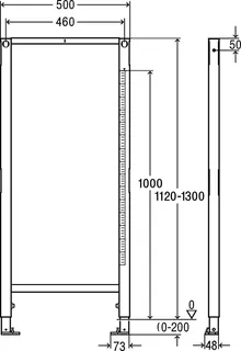 Viega Rahmen Element Prevista Dry 8570 in 1120/1300 mm – Bild 4
