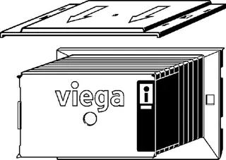 Viega Revisionsschacht 8580.10 für UP Spülkasten 3H/3L – Bild 2