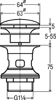 Viega Schaftventil 5433 in G1 1/4x63x75 Messing verchromt, verschließbar – Bild 4