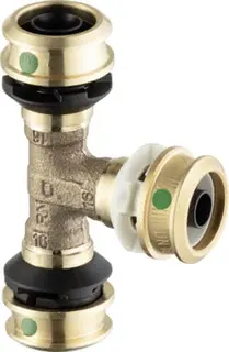 Viega T-Stück mit SC Raxofix DN10 5318.01 in 16mmxDN10x16mm Siliziumbronze