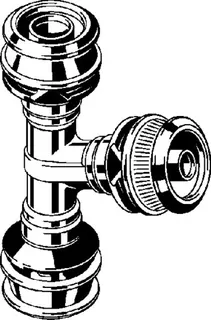 Viega T-Stück mit SC Raxofix DN10 5318.01 in 16mmxDN10x16mm Siliziumbronze – Bild 3