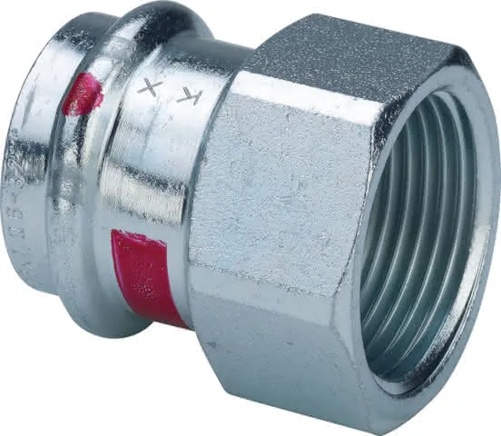 Viega Übergangsstück mit SC Prestabo 1112 in 35mm x Rp1IG Stahl verzinkt