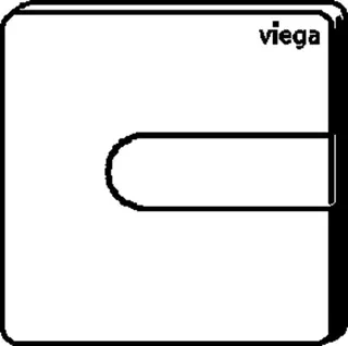 Viega Urinal Betätigungsplatte VfS 23 8613.2 aus Kunststoff in edelmatt – Bild 2