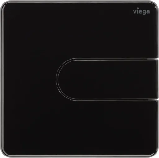 Viega Urinal Betätigungsplatte VfS 23 8613.2 aus Kunststoff in tiefschwarz