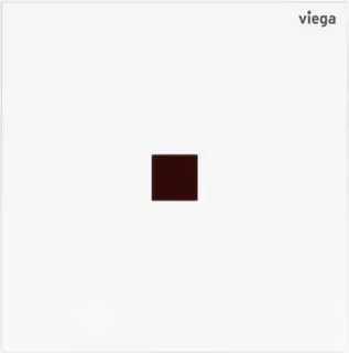 Viega Urinal Betätigungsplatte VfM 200 8620.2 aus Kunststoff in weiß alpin