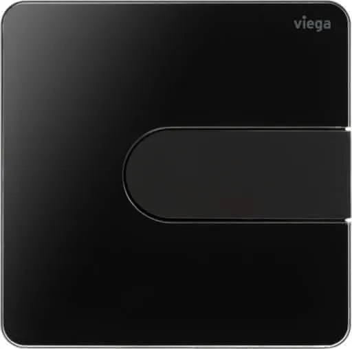 Viega Urinal Betätigungsplatte VfS 23 8613.2 Acryl tiefschwarz/tiefschwarzmatt