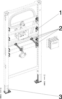 Viega Urinal Element Prevista Dry 8560.31 Spülauslösung verdeckt 1120 mm – Bild 5