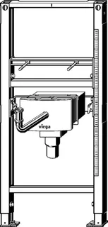 Viega Waschtisch-Element Prevista Dry 8535.33 mit UP Anschlussbox in 1120 mm – Bild 3