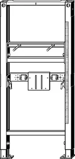 Viega Waschtisch-Element Prevista Dry 8536 barrierefrei in 1120 mm – Bild 3