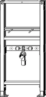 Viega Waschtisch-Element Prevista Dry 8538 Anschlüsse fixiert in 1120 mm – Bild 2