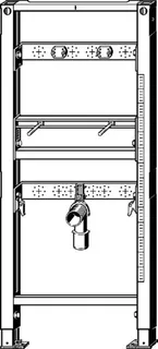 Viega Waschtisch-Element Prevista Dry 8540 für AP Armatur in 1300 mm – Bild 3